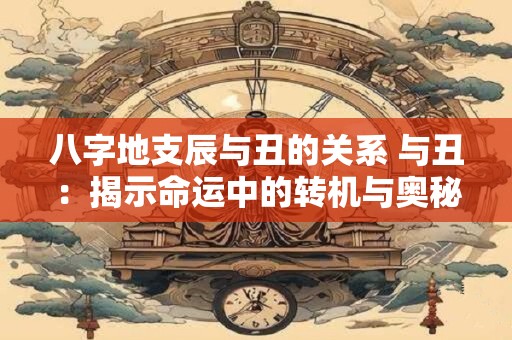 八字地支辰与丑的关系 与丑：揭示命运中的转机与奥秘
