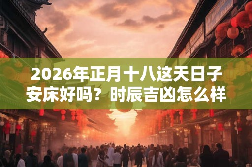2026年正月十八这天日子安床好吗？时辰吉凶怎么样？