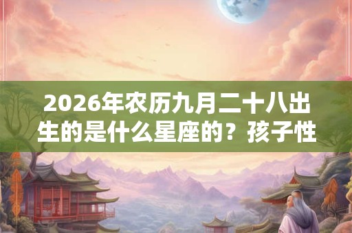 2026年农历九月二十八出生的是什么星座的？孩子性格好吗？