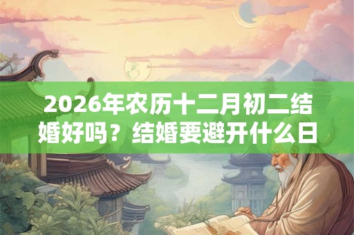 2026年农历十二月初二结婚好吗？结婚要避开什么日子？