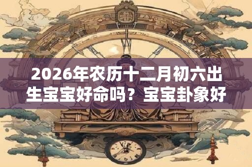 2026年农历十二月初六出生宝宝好命吗？宝宝卦象好不好？