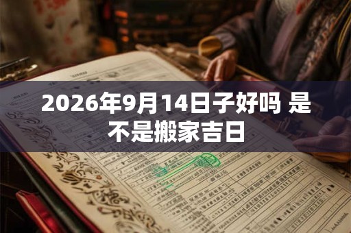 2026年9月14日子好吗 是不是搬家吉日