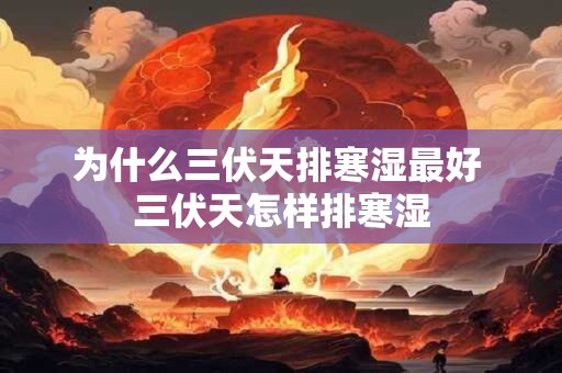 为什么三伏天排寒湿最好 三伏天怎样排寒湿