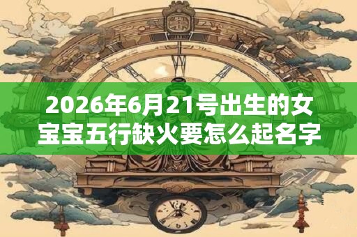 2026年6月21号出生的女宝宝五行缺火要怎么起名字