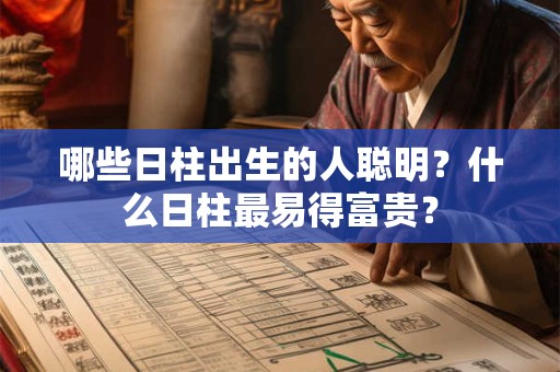 哪些日柱出生的人聪明？什么日柱最易得富贵？