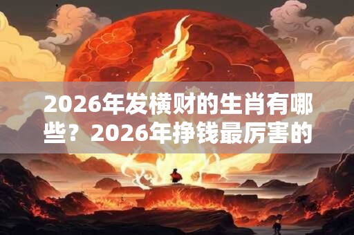 2026年发横财的生肖有哪些？2026年挣钱最厉害的生肖