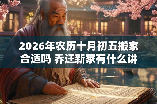 2026年农历十月初五搬家合适吗 乔迁新家有什么讲究