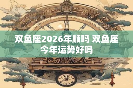 双鱼座2026年顺吗 双鱼座今年运势好吗