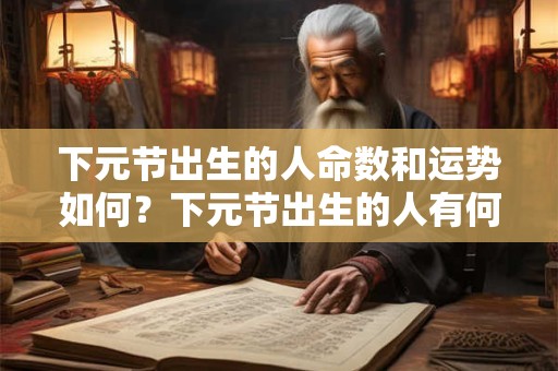 下元节出生的人命数和运势如何？下元节出生的人有何特点？