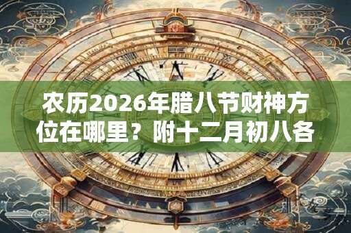 农历2026年腊八节财神方位在哪里?附十二月初八各时辰吉凶 农历2026年腊八节财神方位在哪里?附十二月初八各时辰吉凶