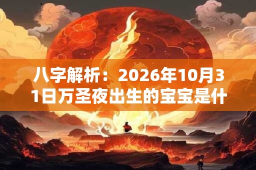 八字解析：2026年10月31日万圣夜出生的宝宝是什么命，五行缺什么