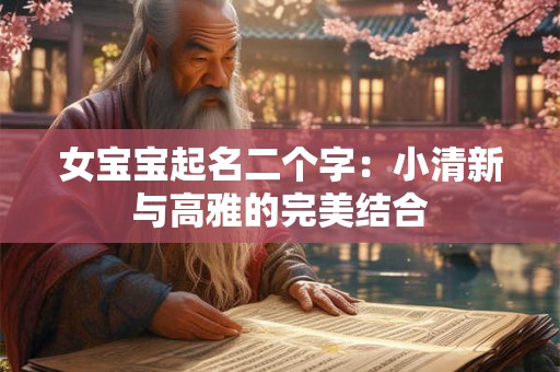 女宝宝起名二个字：小清新与高雅的完美结合