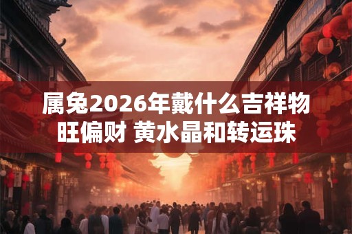 属兔2026年戴什么吉祥物旺偏财 黄水晶和转运珠