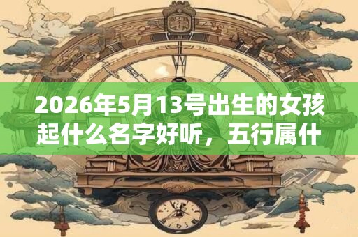2026年5月13号出生的女孩起什么名字好听，五行属什么