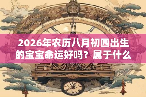 2026年农历八月初四出生的宝宝命运好吗？属于什么星座？