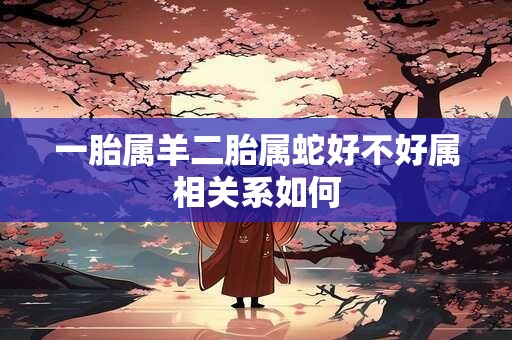 一胎属羊二胎属蛇好不好属相关系如何