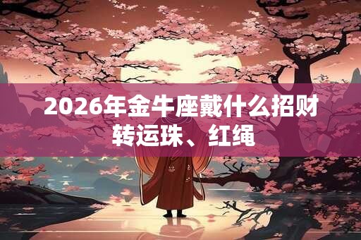 2026年金牛座戴什么招财 转运珠、红绳