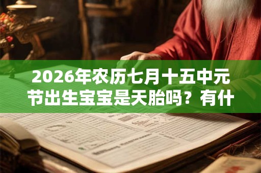 2026年农历七月十五中元节出生宝宝是天胎吗？有什么说法？