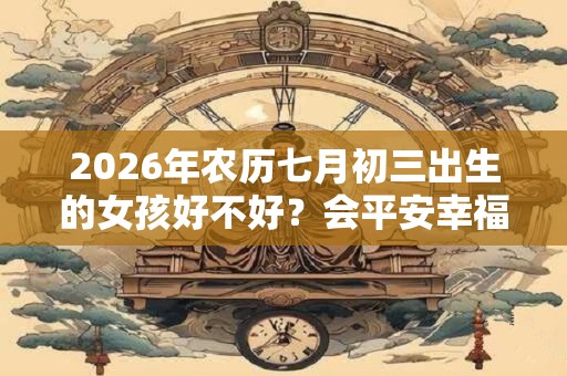 2026年农历七月初三出生的女孩好不好？会平安幸福吗？
