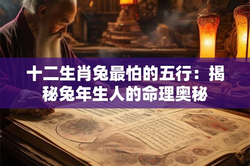 十二生肖兔最怕的五行：揭秘兔年生人的命理奥秘