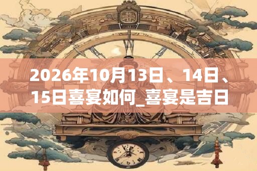2026年10月13日、14日、15日喜宴如何_喜宴是吉日吗