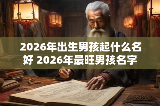 2026年出生男孩起什么名好 2026年最旺男孩名字