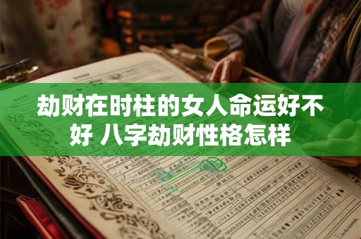 劫财在时柱的女人命运好不好 八字劫财性格怎样
