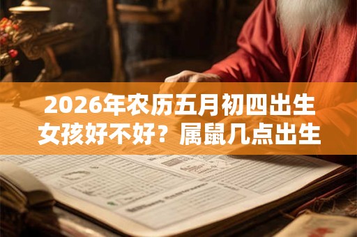 2026年农历五月初四出生女孩好不好？属鼠几点出生命好？