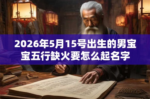 2026年5月15号出生的男宝宝五行缺火要怎么起名字