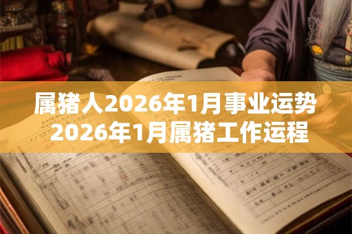 属猪人2026年1月事业运势 2026年1月属猪工作运程详解