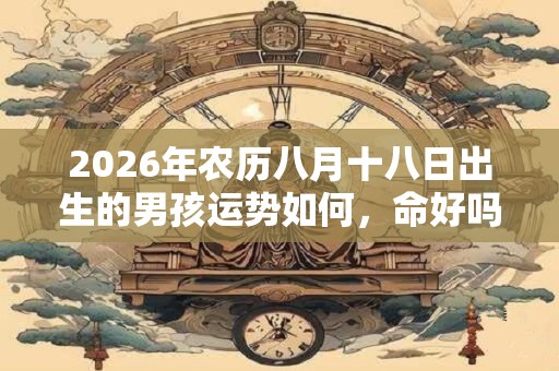 2026年农历八月十八日出生的男孩运势如何，命好吗？
