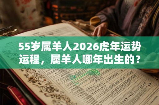 55岁属羊人2026虎年运势运程，属羊人哪年出生的？