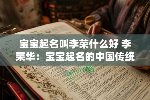 宝宝起名叫李荣什么好 李荣华：宝宝起名的中国传统智慧