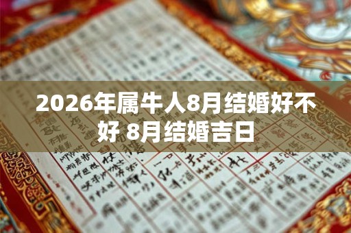2026年属牛人8月结婚好不好 8月结婚吉日