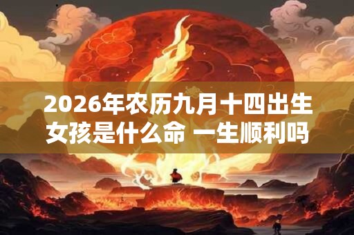 2026年农历九月十四出生女孩是什么命 一生顺利吗