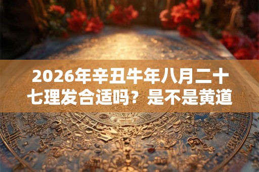 2026年辛丑牛年八月二十七理发合适吗？是不是黄道吉日？