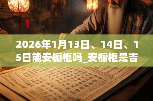 2026年1月13日、14日、15日能安橱柜吗_安橱柜是吉日吗