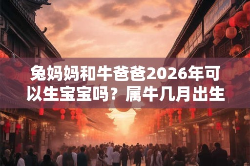 兔妈妈和牛爸爸2026年可以生宝宝吗？属牛几月出生命好？