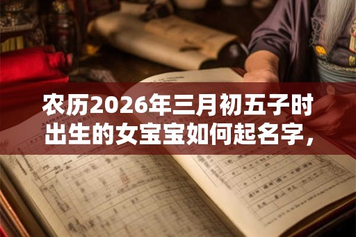 农历2026年三月初五子时出生的女宝宝如何起名字，五行属什么