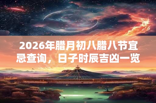 2026年腊月初八腊八节宜忌查询，日子时辰吉凶一览！