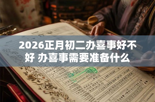 2026正月初二办喜事好不好 办喜事需要准备什么
