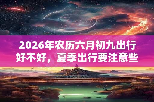 2026年农历六月初九出行好不好，夏季出行要注意些什么？