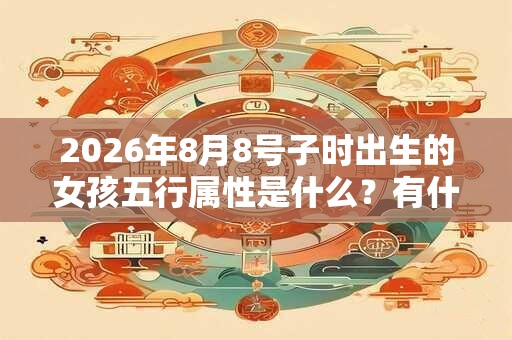 2026年8月8号子时出生的女孩五行属性是什么?有什么推荐名字 2026年8月8号子时出生的女孩五行属性是什么?有什么推荐名字