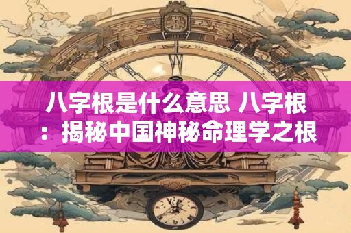 八字根是什么意思 八字根：揭秘中国神秘命理学之根基