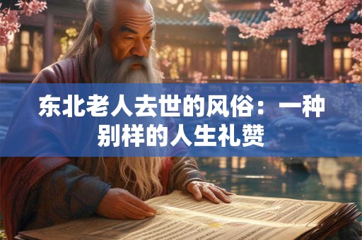 东北老人去世的风俗:一种别样的人生礼赞 东北老人去世的风俗:一种别样的人生礼赞