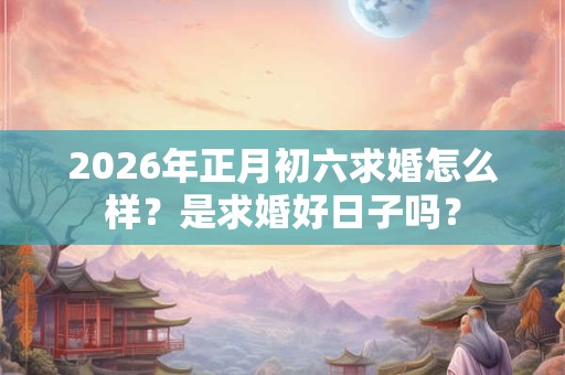 2026年正月初六求婚怎么样？是求婚好日子吗？