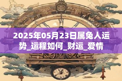 2025年05月23日属兔人运势_运程如何_财运_爱情