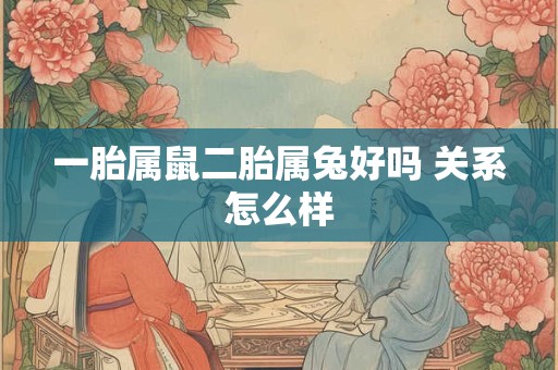 一胎属鼠二胎属兔好吗 关系怎么样