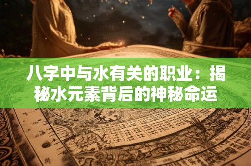 八字中与水有关的职业：揭秘水元素背后的神秘命运