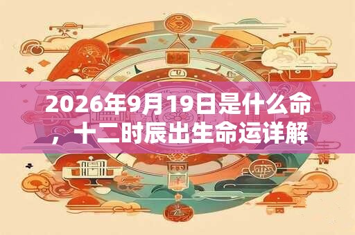 2026年9月19日是什么命，十二时辰出生命运详解